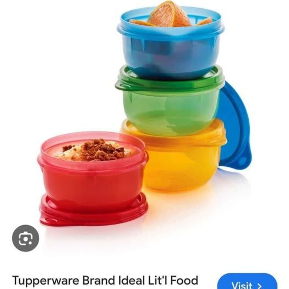 New 4pc Tupperware Ideal Lil Bowl Set